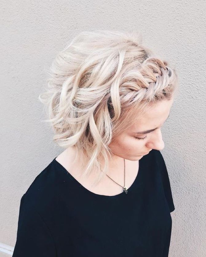 Hairstyles with braids for short hair 6