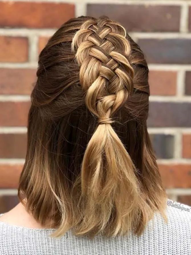 Hairstyles with braids for short hair 5