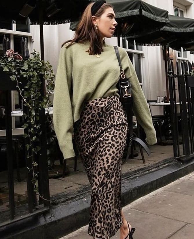 4 ideas on how to wear a leopard skirt in the fall of 2024 12