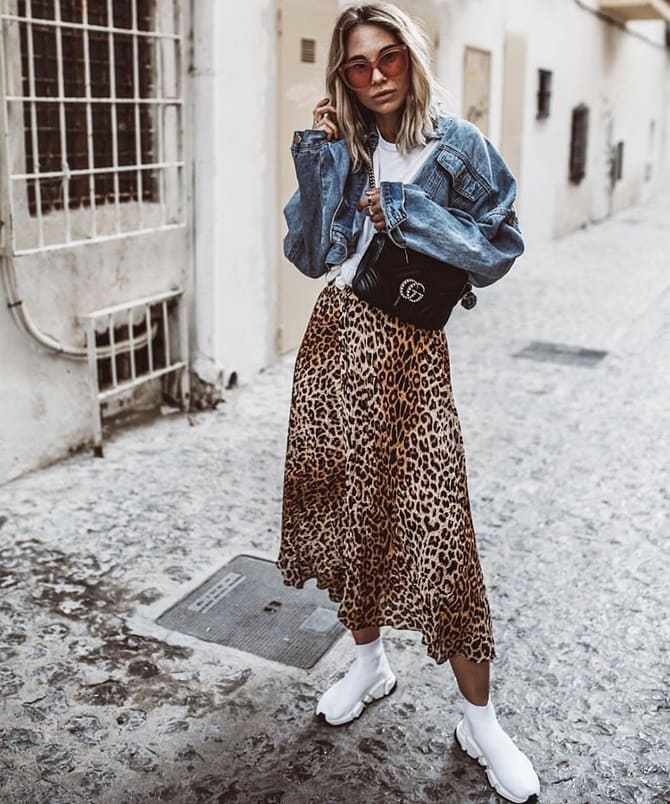 4 ideas on how to wear a leopard skirt in the fall of 2024 4