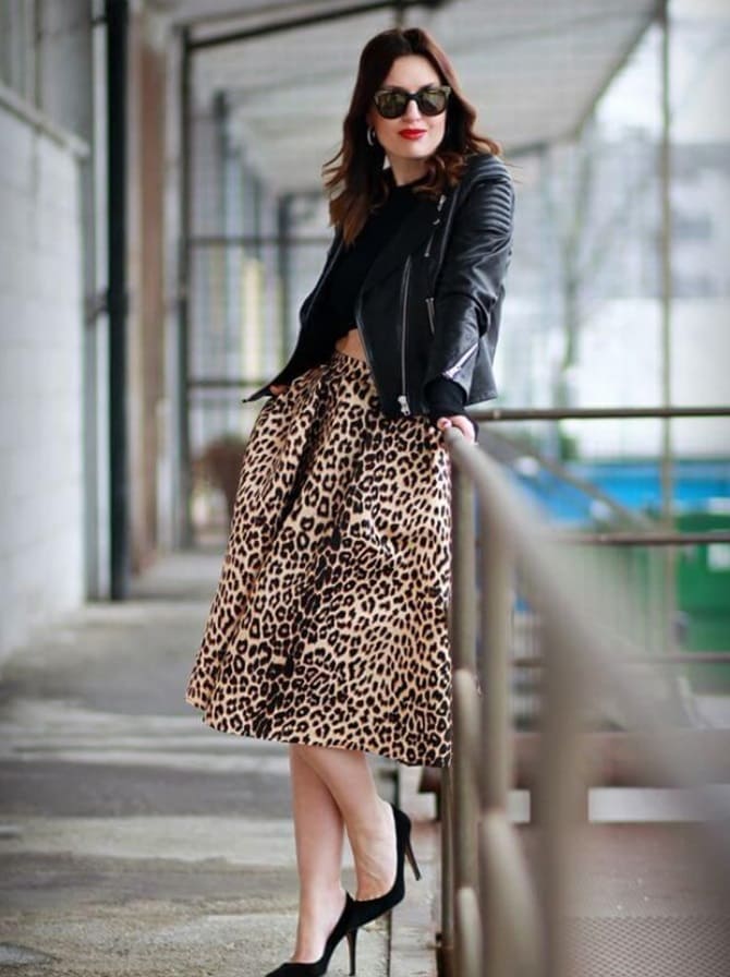 4 ideas on how to wear a leopard skirt in the fall of 2024 6