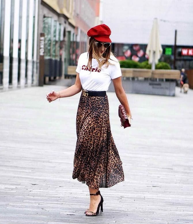 4 ideas on how to wear a leopard skirt in the fall of 2024 9