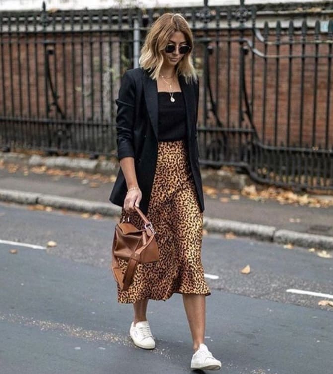 4 ideas on how to wear a leopard skirt in the fall of 2024 1