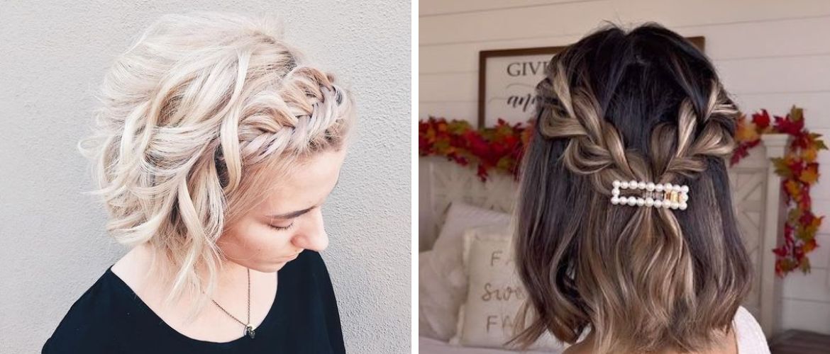 Hairstyles with braids for short hair