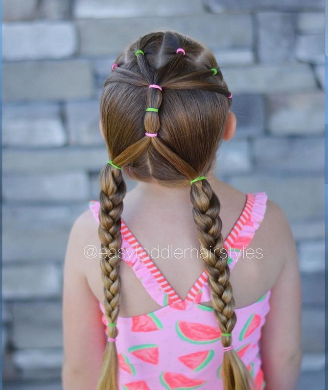 Fashionable hairstyles for September 1 for first-graders: options for unforgettable images 5