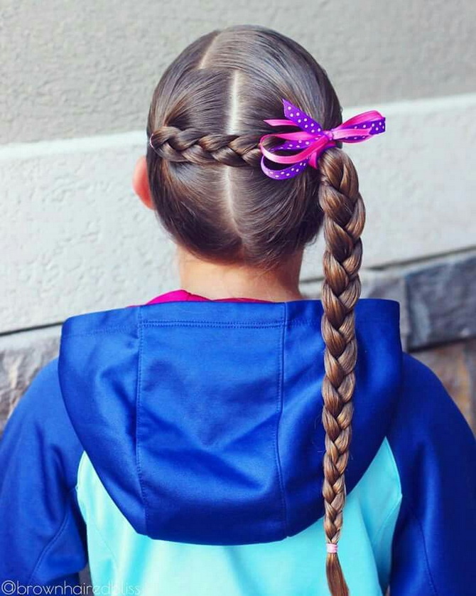 Fashionable hairstyles for September 1 for first-graders: options for unforgettable images 6