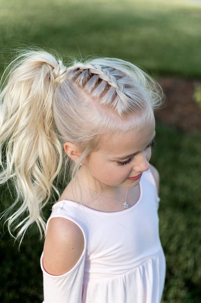 Fashionable hairstyles for September 1 for first-graders: options for unforgettable images 20