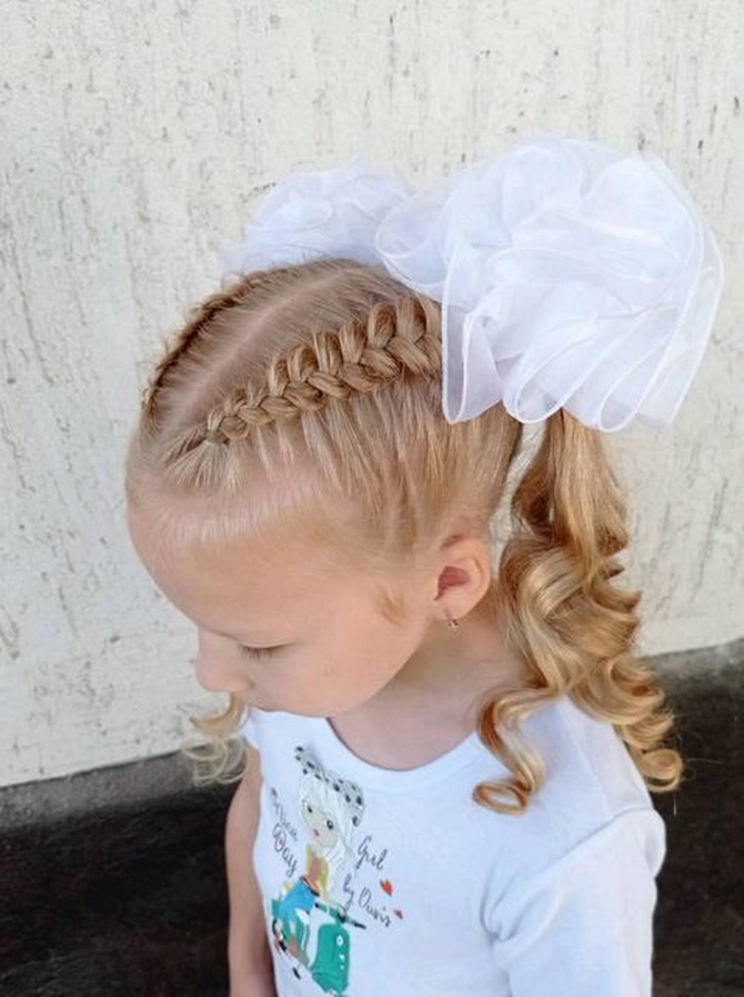 Fashionable hairstyles for September 1 for first-graders: options for unforgettable images 21