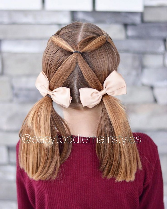 Fashionable hairstyles for September 1 for first-graders: options for unforgettable images 18