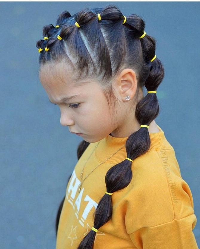 Fashionable hairstyles for September 1 for first-graders: options for unforgettable images 25