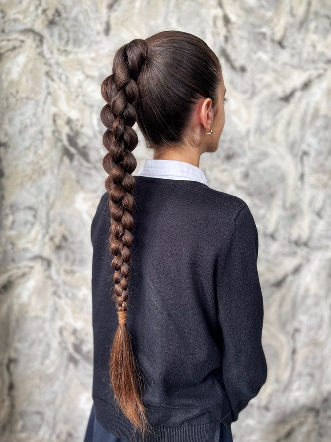 Fashionable hairstyles for September 1 for first-graders: options for unforgettable images 3