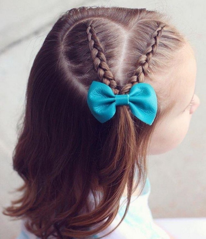 Fashionable hairstyles for September 1 for first-graders: options for unforgettable images 40