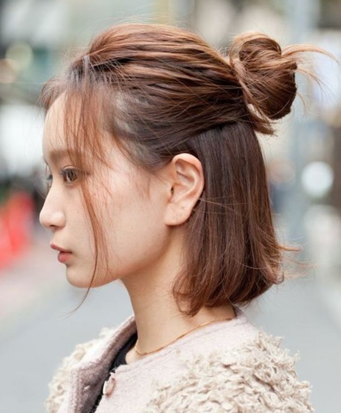 Fashionable hairstyles for September 1 for short hair 18