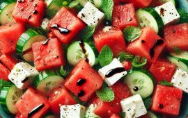 Summer Salad with Watermelon and Feta