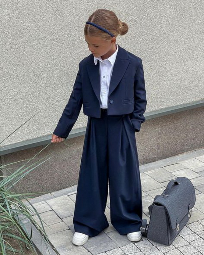 Fashionable school uniform 2024-2025: looks for girls and boys 10