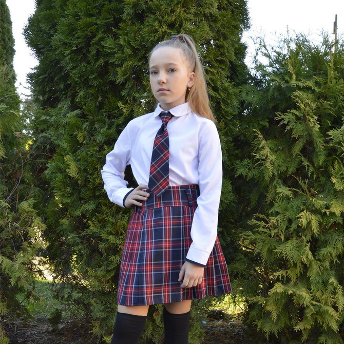 Fashionable school uniform 2024-2025: looks for girls and boys 9