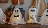 Gruselig süß: DIY Mullgespenst für Halloween