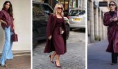 How to Wear Deep Burgundy in Street Style Looks – The Hottest Color of Fall 2024