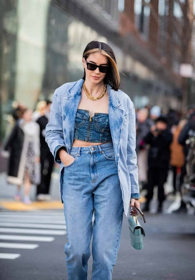 Denim total look: the main microtrend of autumn 2024 2