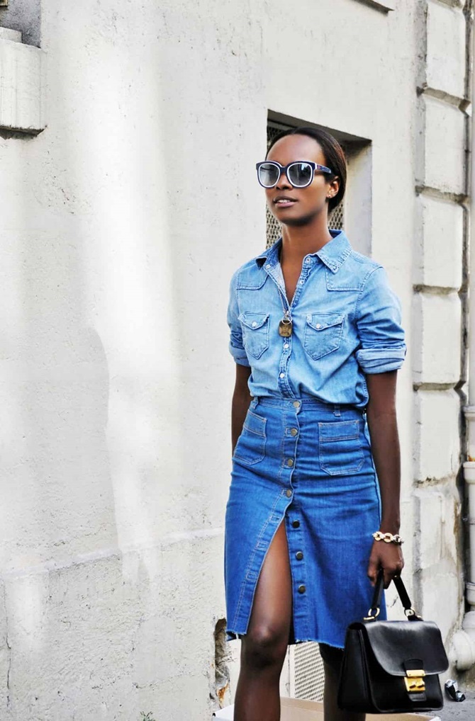 Denim total look: the main microtrend of autumn 2024 8