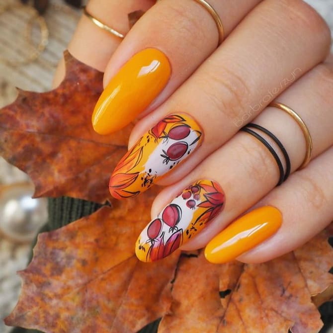 Main trends in autumn manicure 2024 30