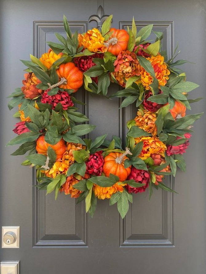 DIY Autumn Door Wreath: Master Class on Creating an Original Decoration 44