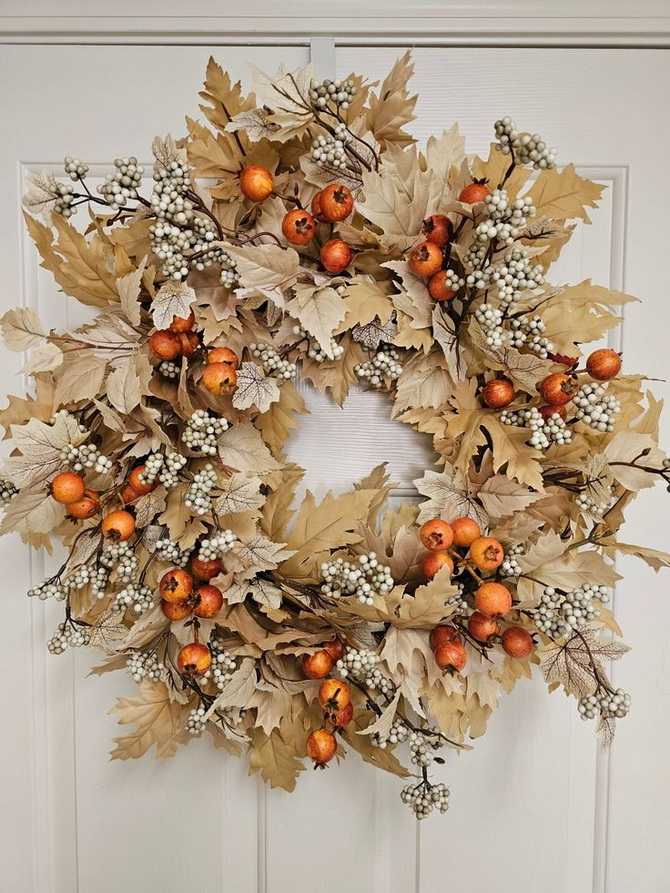 DIY Autumn Door Wreath: Master Class on Creating an Original Decoration 6