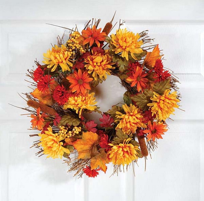 DIY Autumn Door Wreath: Master Class on Creating an Original Decoration 43