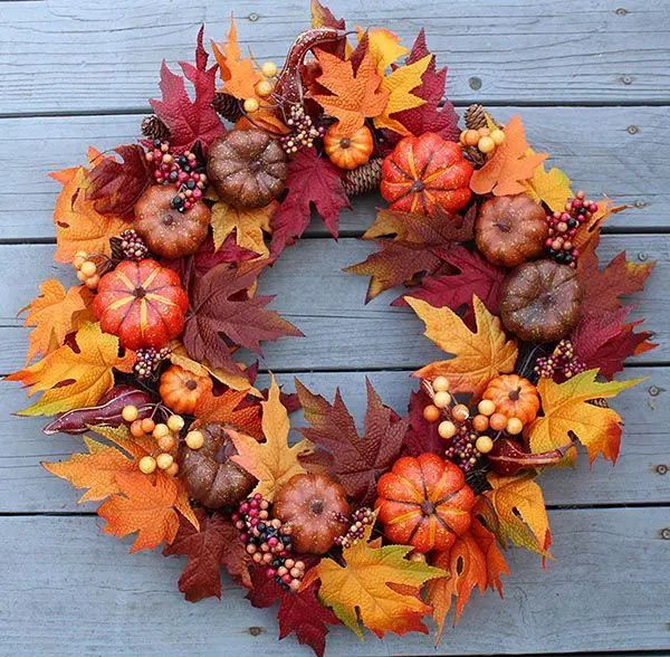 DIY Autumn Door Wreath: Master Class on Creating an Original Decoration 3