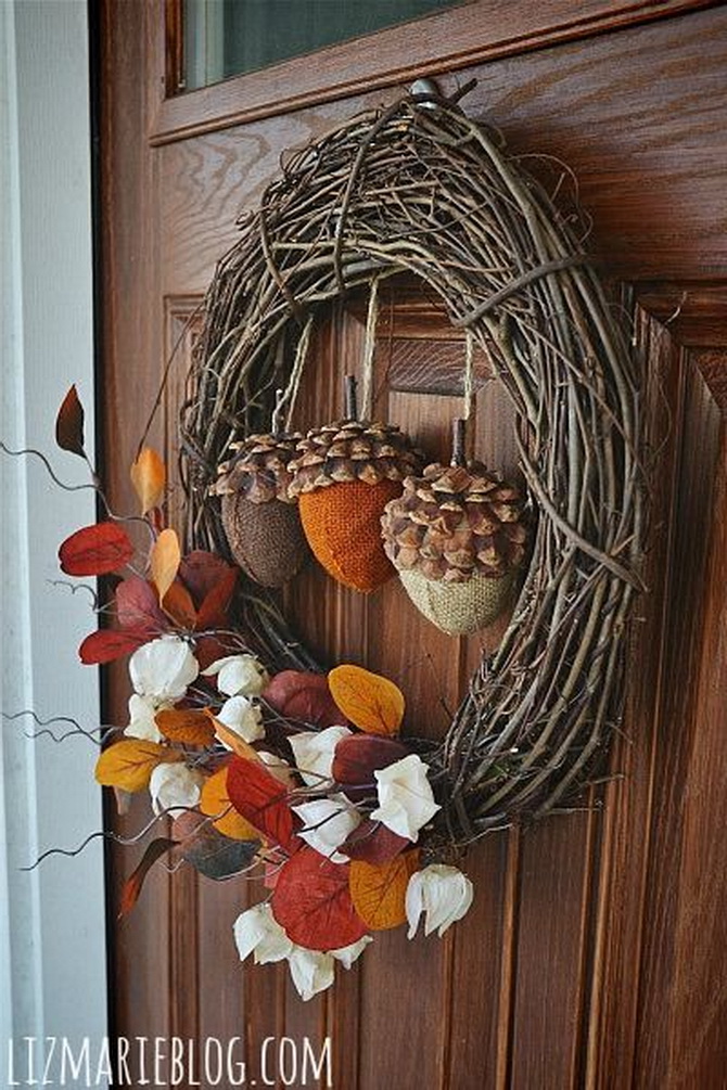 DIY Autumn Door Wreath: Master Class on Creating an Original Decoration 10