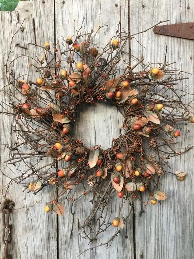 DIY Autumn Door Wreath: Master Class on Creating an Original Decoration 13