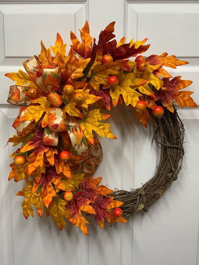 DIY Autumn Door Wreath: Master Class on Creating an Original Decoration 4