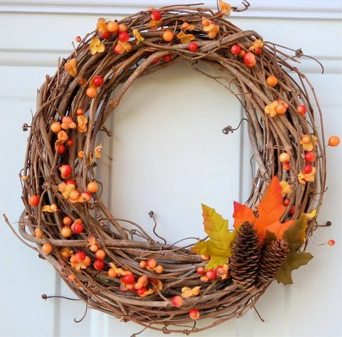 DIY Autumn Door Wreath: Master Class on Creating an Original Decoration 15