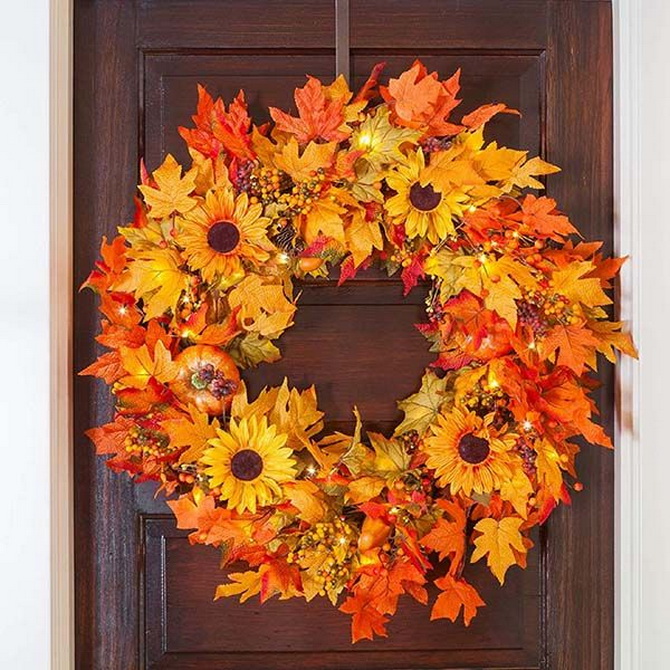 DIY Autumn Door Wreath: Master Class on Creating an Original Decoration 5