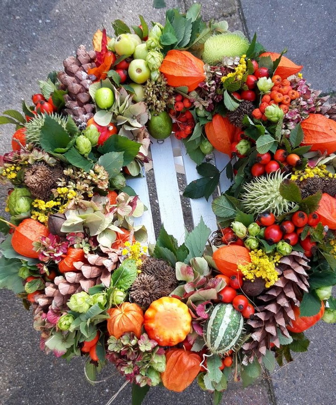 DIY Autumn Door Wreath: Master Class on Creating an Original Decoration 48