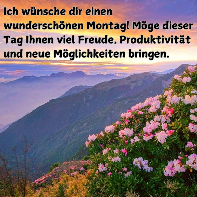 Schönen Montag – positive Bilder mit Wünschen für den Start in eine neue Woche 13