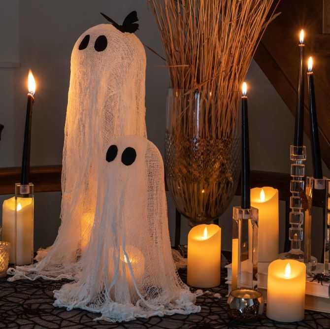 Scary Cute: DIY Cheesecloth Ghost for Halloween 1