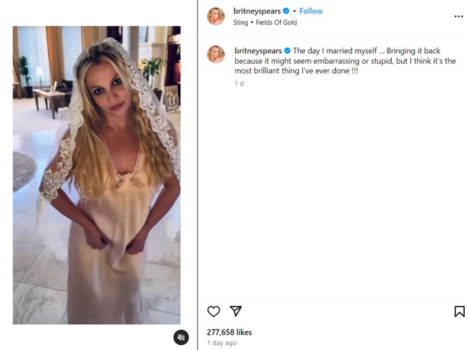 Britney Spears hat sich selbst geheiratet 1