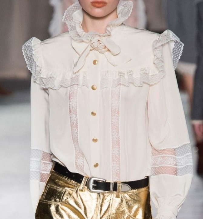 Blouse with a bow – a new trend of the fashion season 2024-2025 5