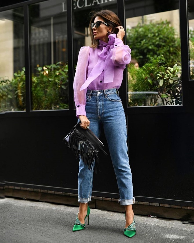 Blouse with a bow – a new trend of the fashion season 2024-2025 9