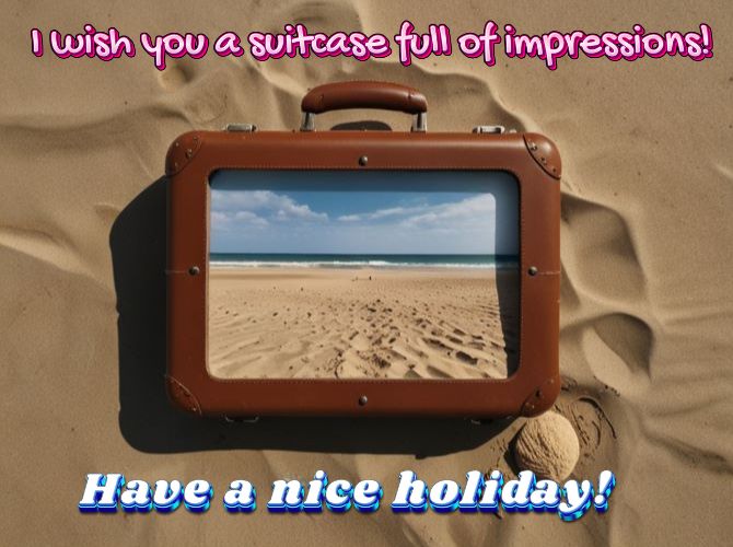 Have a nice vacation card – nice wishes 8