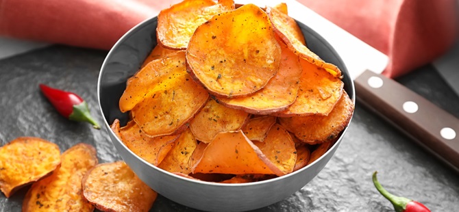 How to make homemade chips from sweet potato, pumpkin or zucchini 1