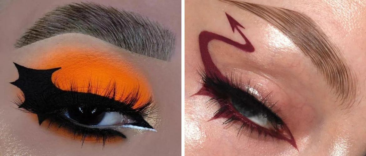 Halloween-Augen-Make-up: 5 einfache Optionen