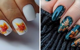 Maniküre mit Blättern für den Herbst: 6 stilvolle Ideen für Ihren Look