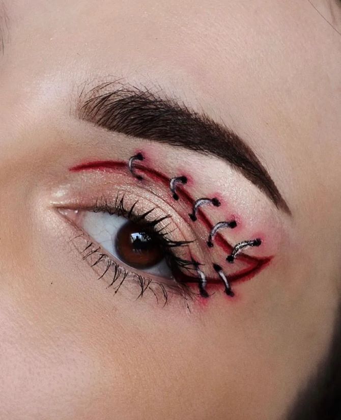 Halloween-Augen-Make-up: 5 einfache Optionen 4