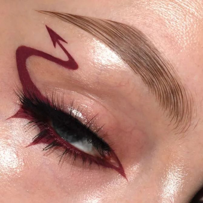 Halloween-Augen-Make-up: 5 einfache Optionen 6