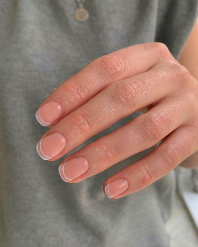 French manicure 2025: stylish accents and fresh ideas 35