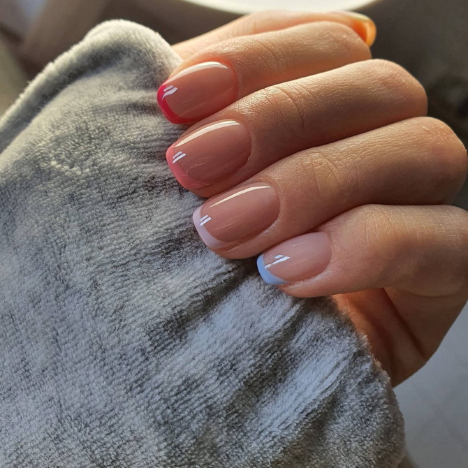 French manicure 2025: stylish accents and fresh ideas 43