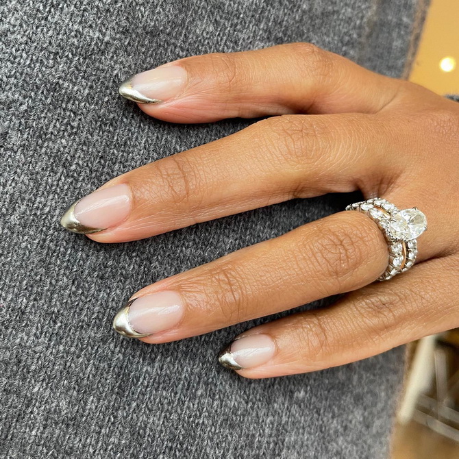 French manicure 2025: stylish accents and fresh ideas 27