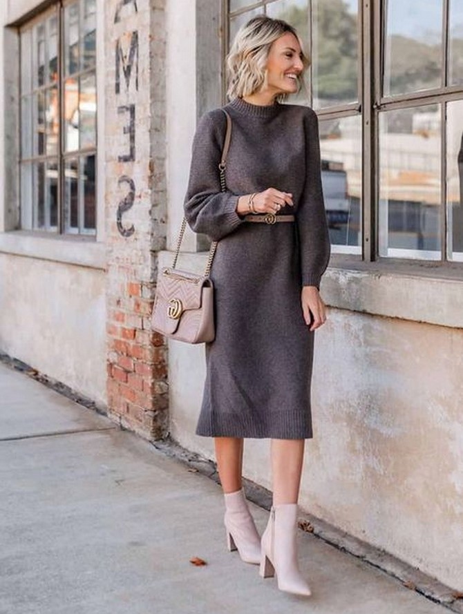 How to combine dresses with shoes in the fall: tips for stylish looks 10